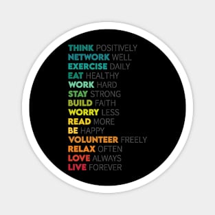 Think Positive Motivational Words Magnet